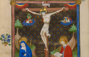 Crucifixion bréviaire de Gérard de Montaigu